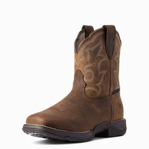 Women's Ariat Anthem II Waterproof Waterproof Boots Brown | QMAB-27053