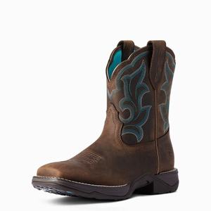 Women's Ariat Anthem II Western Boots Brown | FICT-74802