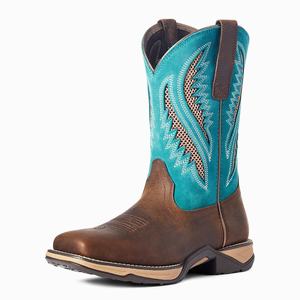 Women's Ariat Anthem VentTEK Western Boots Chocolate | PFNV-93587