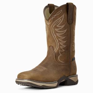 Women's Ariat Anthem Waterproof Western Boots Brown | PROJ-75281