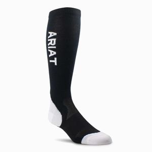 Women's Ariat AriatTEK Performance Socks Black | KDUQ-12805