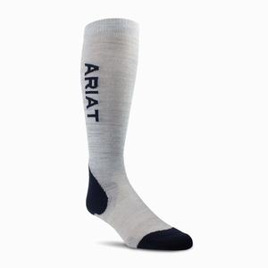 Women's Ariat AriatTEK Performance Socks Grey / Navy | RHCB-54732