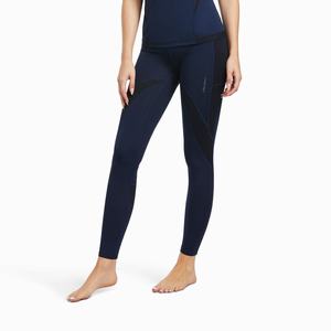 Women's Ariat Ascent Half Grip Pants Navy | IFKR-98743