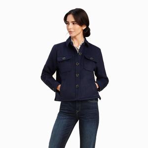 Women's Ariat Ashford Jackets Navy | SVOA-32648