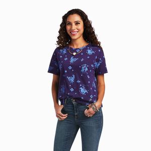 Women's Ariat Bluegrass Tops Multicolor | SMUZ-14297