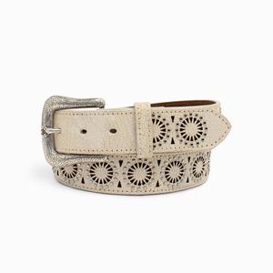 Women's Ariat Circle Burst Belts White | KALM-40598