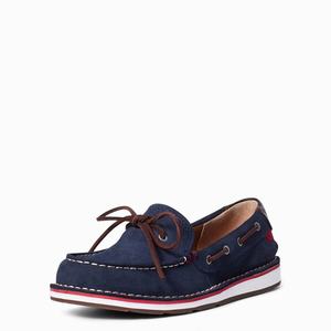 Women's Ariat Cruiser Shorebound Sneakers Navy | QKXE-21948