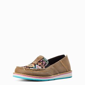 Women's Ariat Cruiser Sneakers Brown | NPQM-76295