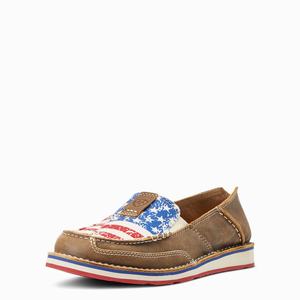 Women's Ariat Cruiser Sneakers Brown | XWYM-38961