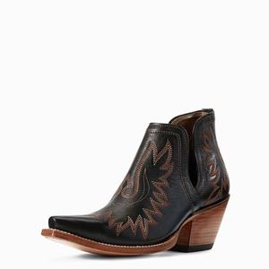 Women's Ariat Dixon Booties Black | XAWR-37128