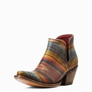 Women's Ariat Dixon Booties Multicolor | GOKE-06289