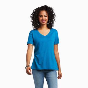 Women's Ariat Element Tops Blue | KFSH-89532