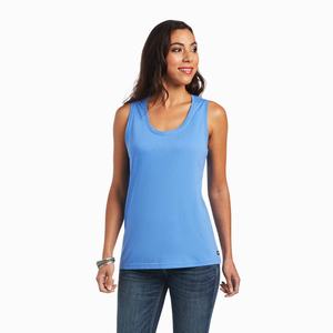 Women's Ariat Element Tops Blue | MEJQ-82036