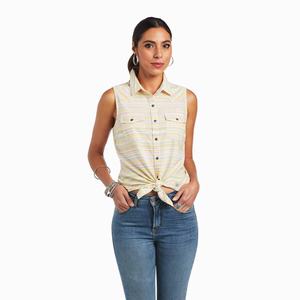 Women's Ariat Jasmine Tops Stripes | BXVY-37906