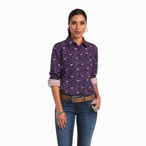 Women's Ariat Kirby Stretch Tops Multicolor | ZSKY-78432