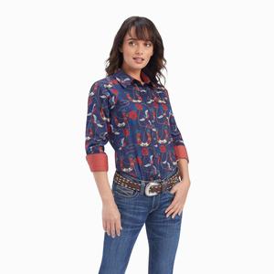 Women's Ariat Kirby Stretch Tops Rose | TFUO-39570