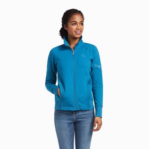 Women's Ariat Largo Full Zip Hoodie Blue | IFAY-78296