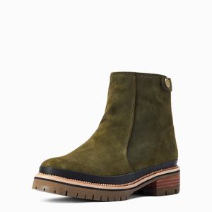 Women's Ariat Leighton Waterproof Waterproof Boots Olive | HDZG-18360