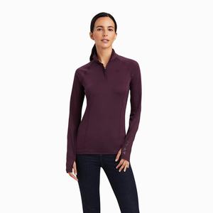 Women's Ariat Lowell 2.0 1/4 Zip Tops Multicolor | RPLV-25643