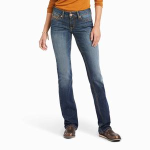 Women's Ariat Luciana Straight-Fit Jeans Multicolor | SALC-85671