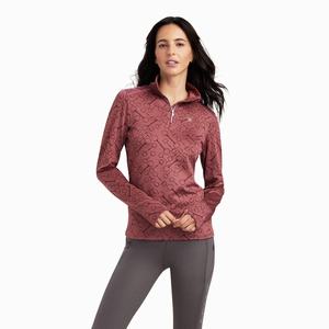 Women's Ariat Prophecy 1/4 Zip Tops Multicolor | TNHY-57296