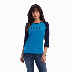 Women's Ariat REAL Arrow Classic Fit Tops Multicolor | WLMJ-02658