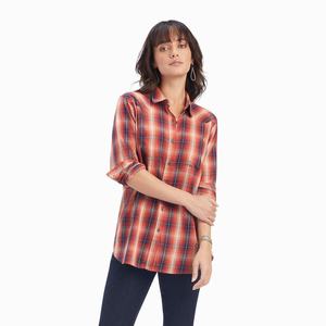 Women's Ariat REAL Billie Rae Tops Orange | PEAT-15067