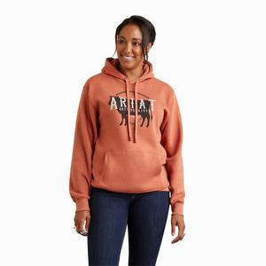 Women's Ariat REAL Branded Logo Hoodie Multicolor | RIMA-95162