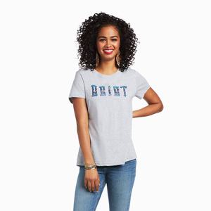 Women's Ariat REAL Kinship Tops Grey | QNKX-50271