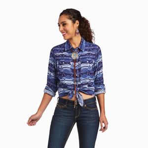 Women's Ariat REAL Oceanic Tops Multicolor | MNKU-23619