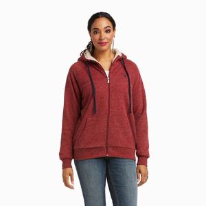 Women's Ariat REAL Sherpa Full Zip Hoodie Multicolor | UTMH-23064