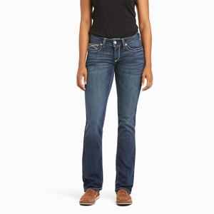 Women's Ariat R.E.A.L. Mid Rise Stretch Ivy Straight-Fit Jeans Multicolor | ZYNP-54283