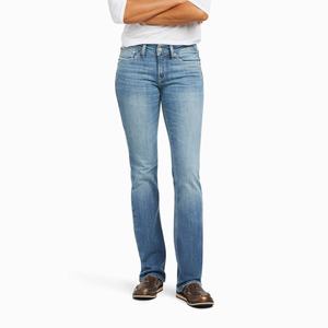 Women's Ariat R.E.A.L. Perfect Rise Karen Straight-Fit Jeans Blue | TWHZ-05168