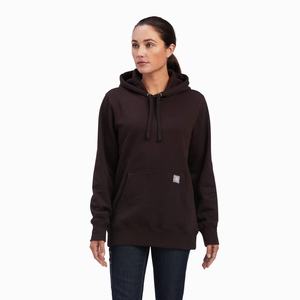 Women's Ariat Rebar Aztec Flag Graphic Hoodie Multicolor | YAJD-24861