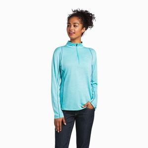 Women's Ariat Rebar Evolution 1/2 Zip Tops Multicolor | OHMP-75921