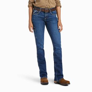 Women's Ariat Rebar Flex Perfect Rise Riveter Cut Skinny Jeans Multicolor | DXHS-75419