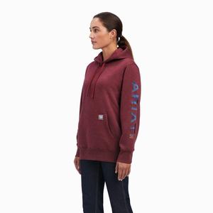 Women's Ariat Rebar Graphic Hoodie Navy | WLQA-14207