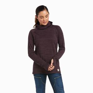 Women's Ariat Rebar Gridwork Balaclava Hoodie Purple | FSPD-65734