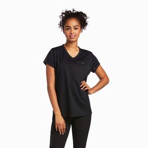 Women's Ariat Rebar Polartec Elite All Season Tops Black | PIMJ-03952