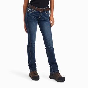 Women's Ariat Rebar Riveter Straight-Fit Jeans Multicolor | WHCV-82753