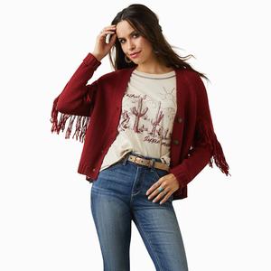 Women's Ariat Red Rock Sweaters Red | DKSV-90753