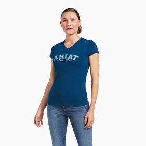 Women's Ariat Since 1993 Tops Blue | NARQ-73508