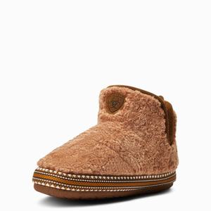 Women's Ariat Slippers Brown | AKDB-76530