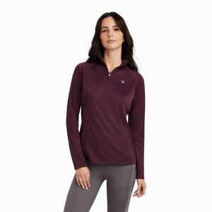 Women's Ariat Sunstopper 2.0 1/4 Zip Tops Multicolor | HSKC-26179