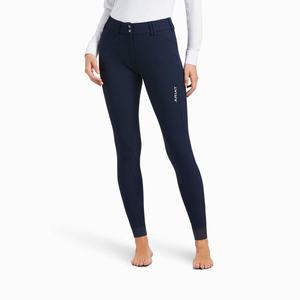 Women's Ariat Tri Factor Grip Pants Navy | FLKP-27451