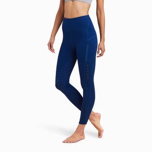 Women's Ariat Venture Thermal Half Grip Pants Blue | MSVU-60587