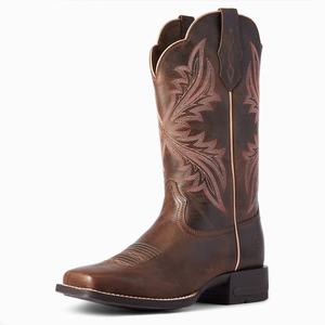 Women's Ariat West Bound Western Boots Brown | FWLB-95348