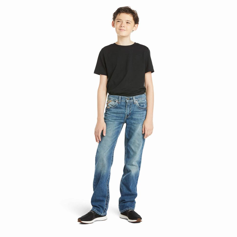 Kids' Ariat B5 Slim Charger Skinny Jeans Multicolor | CPST-82957