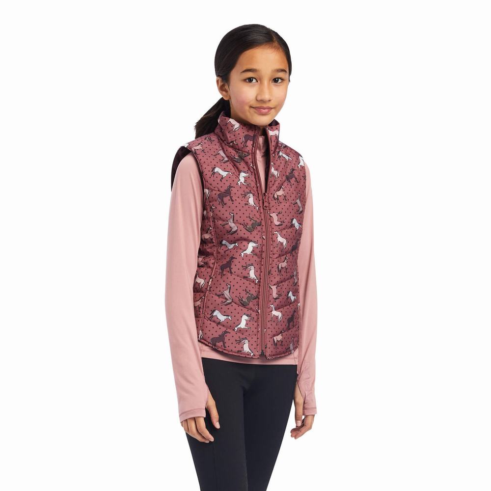 Kids\' Ariat Bella Reversible Insulated Jackets Multicolor | AETR-50381