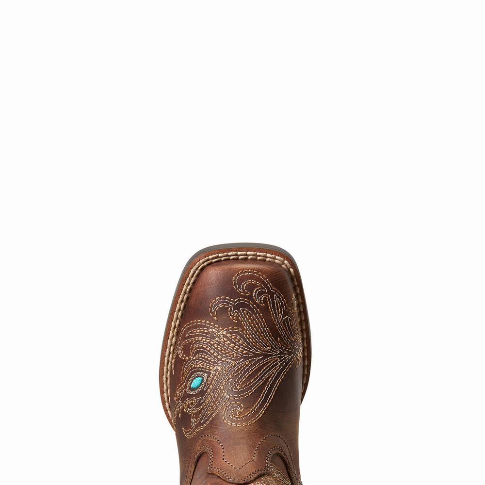 Kids' Ariat Bright Eyes II Western Boots Brown | NZHB-25038